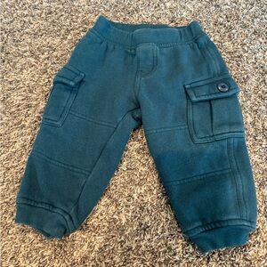 Tea baby blue cargo jogger sweatpants size 6-9 months